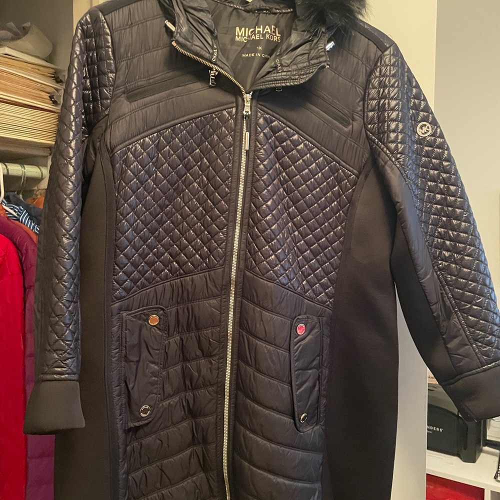 Michael Kors Black Quilted Puffer Jacket